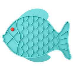Лизательный коврик для медленного поедания силиконовый Рыбка