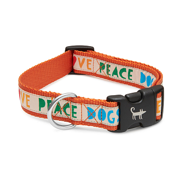 Поводки и ошейники для собак: Ошейник для собаки LOVE.PEACE.DOGS