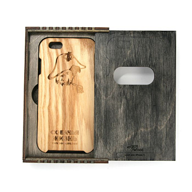 Чехол - накладка для IPhone: Чехол деревянный для iPhone 6