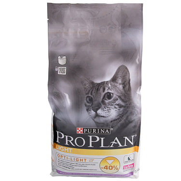 : ProPlan для взрослых кошек низкокалорийный 1,5 кг