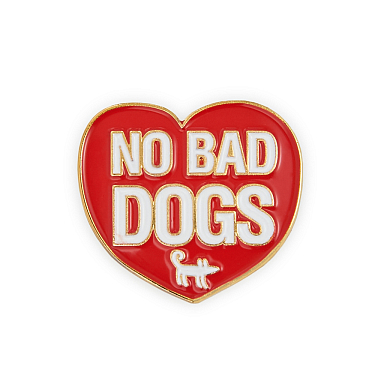Аксессуары для собак: Значок эмалированный NO BAD DOGS