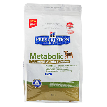 Аптека: Хиллс metabolic для собак мини, 1,5 кг