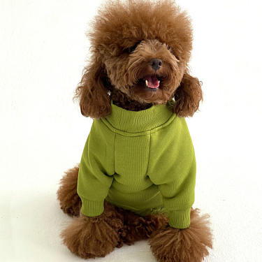 Одежда для собак: Свитшот для собак утепленный "Оливка"