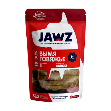 Мясные и рыбные лакомства: Вымя говяжье Jawz, 110 г