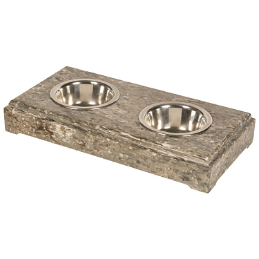 Эксклюзивная посуда для собак: Подставка под миски из искусственного камня №2