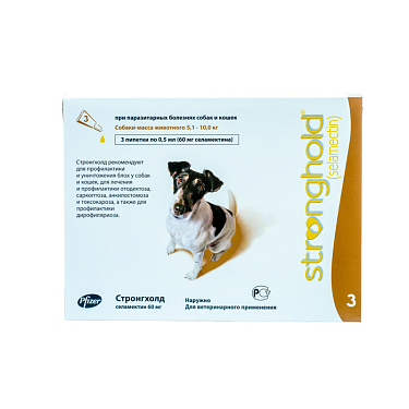 Аптека: Стронгхолд для собак 5-10 кг 1 пипетка