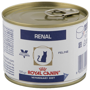 Аптека: Royal Canin Ренал д/кошек паштет, 195 г