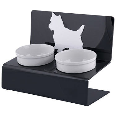 Эксклюзивная посуда для собак: Миска на подставке "Любимая собачка"