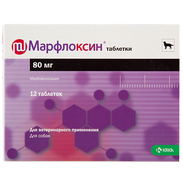 : Марфлоксин 80 мг, 12 таблеток