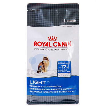 Аптека: Royal Canin Лайт для кошек, 0,4 кг
