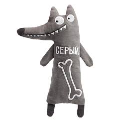 Игрушка для собак мягкая "Волк серый"