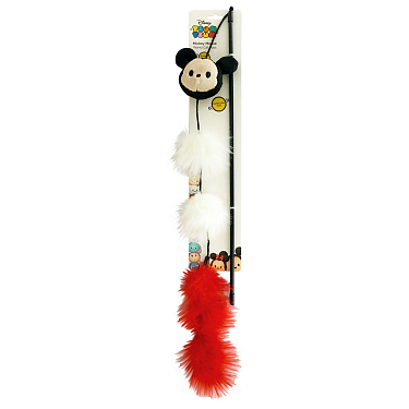 Игрушки: Игрушка для кошек удочка-дразнилка с кошачьей мятой "Микки Маус"