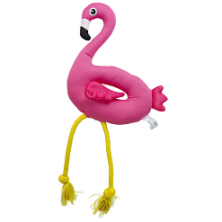 Pawise Игрушка Floating Фламинго с канатом 