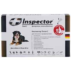 Инспектор для собак 40-60 кг, 1 пипетка