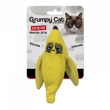 Игрушки: Игрушка для животных мягкая "Сердитый банан"