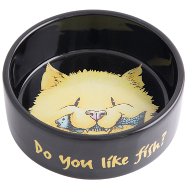 Эксклюзивная посуда для собак: Миска для кошек "Do you like Fish?"