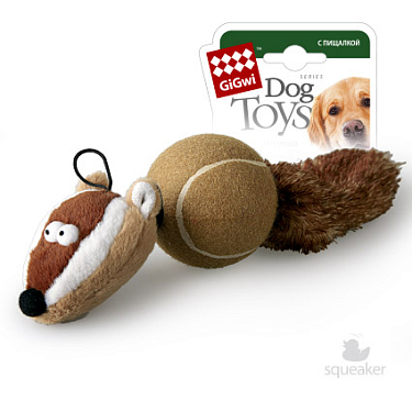 Аксессуары для собак: Игрушка для собак "Барсук с пищалками"