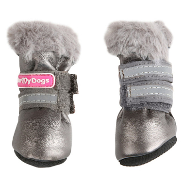 Обувь для собак: Зимние сапожки "Металлик"
