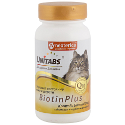 Юнитабс Biotin Plus д/кошек, 120 таб
