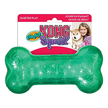 Аксессуары для собак: Игрушка для собак Kong crackle squeezz "Косточка"