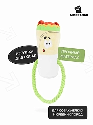 Игрушка Mr.Kranch для собак "Шаурма плюшевая с канатиком"