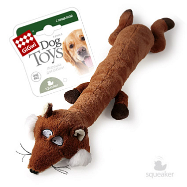 Аксессуары для собак: Игрушка "Лиса с длинным телом"