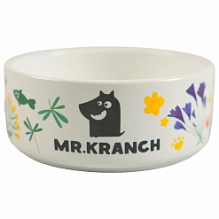 Миска Mr.Kranch керамическая для собак "Цветы Прованса"