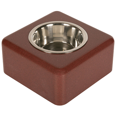 Эксклюзивная посуда для собак: Подставка с миской "Stone Cube"