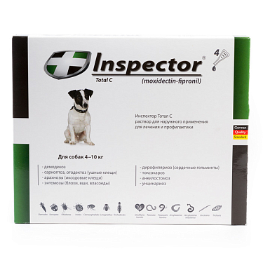 Аптека: Инспектор для собак 4-10 кг