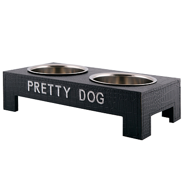 Эксклюзивная посуда для собак: Подставка с мисками "Pretty Dog"