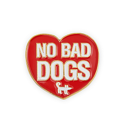 Значок эмалированный NO BAD DOGS