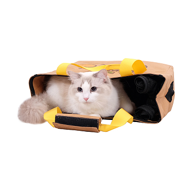 Сумки-переноски, коляски: Сумка для котов и собак "Kraft Paper - Fresh food"