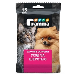 Влажные салфетки для лап "Gamma"